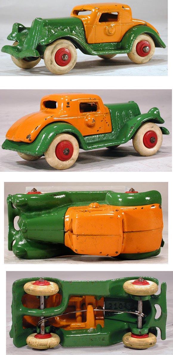 1933 Hubley, 2pc. Detachable Cast Iron Coupe